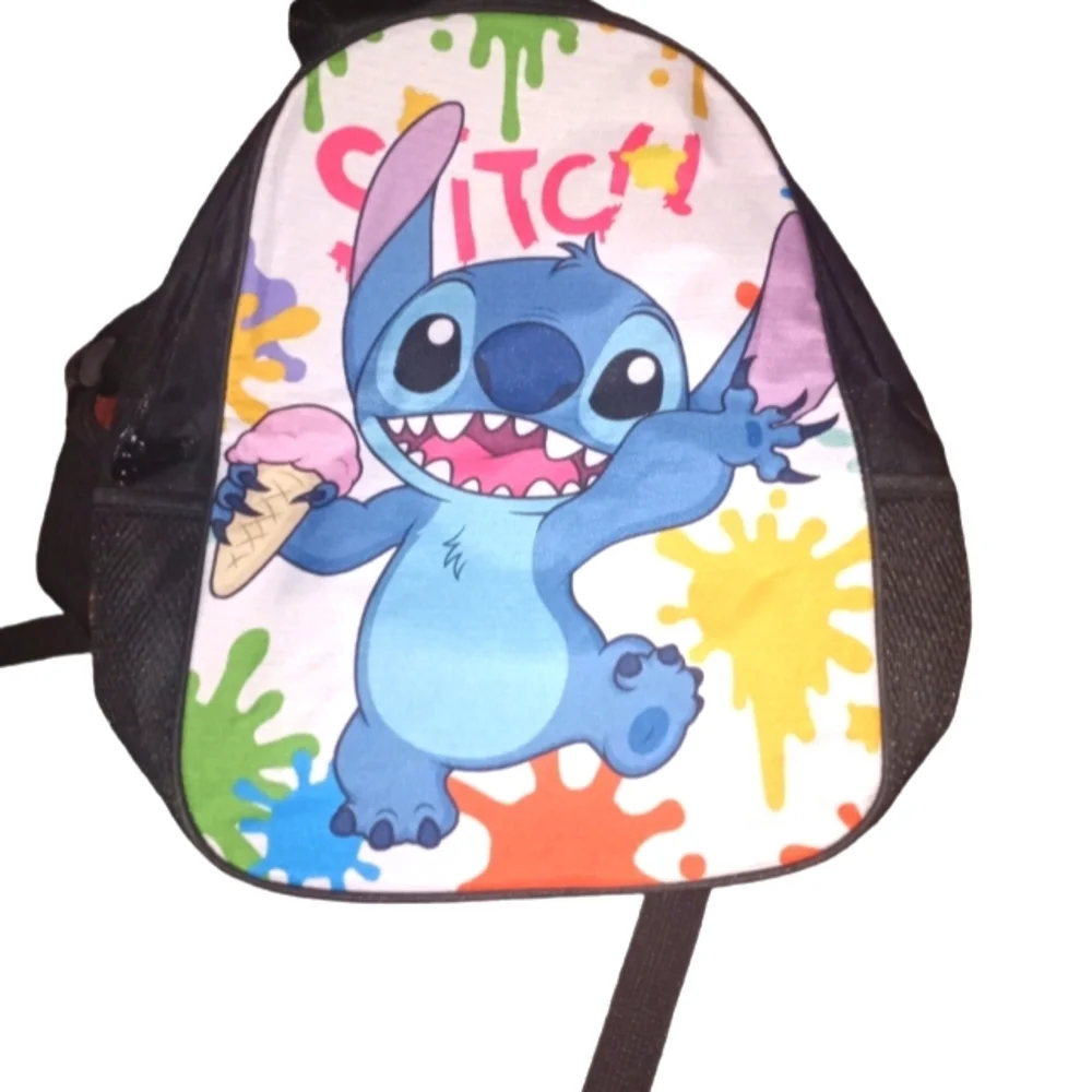 Stitch paint splatter backpack
